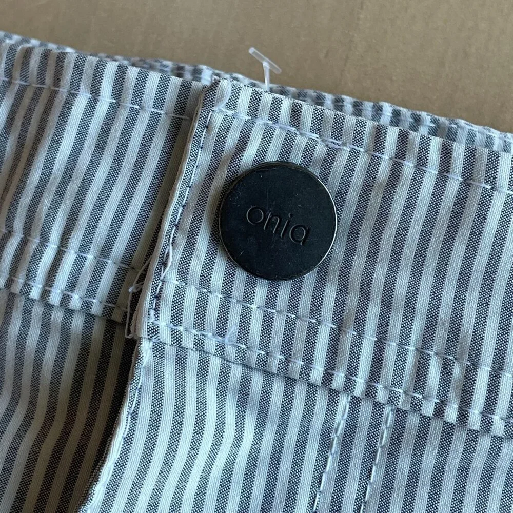 Onia Men's Blue Striped Swim Trunks - Size‎ 34